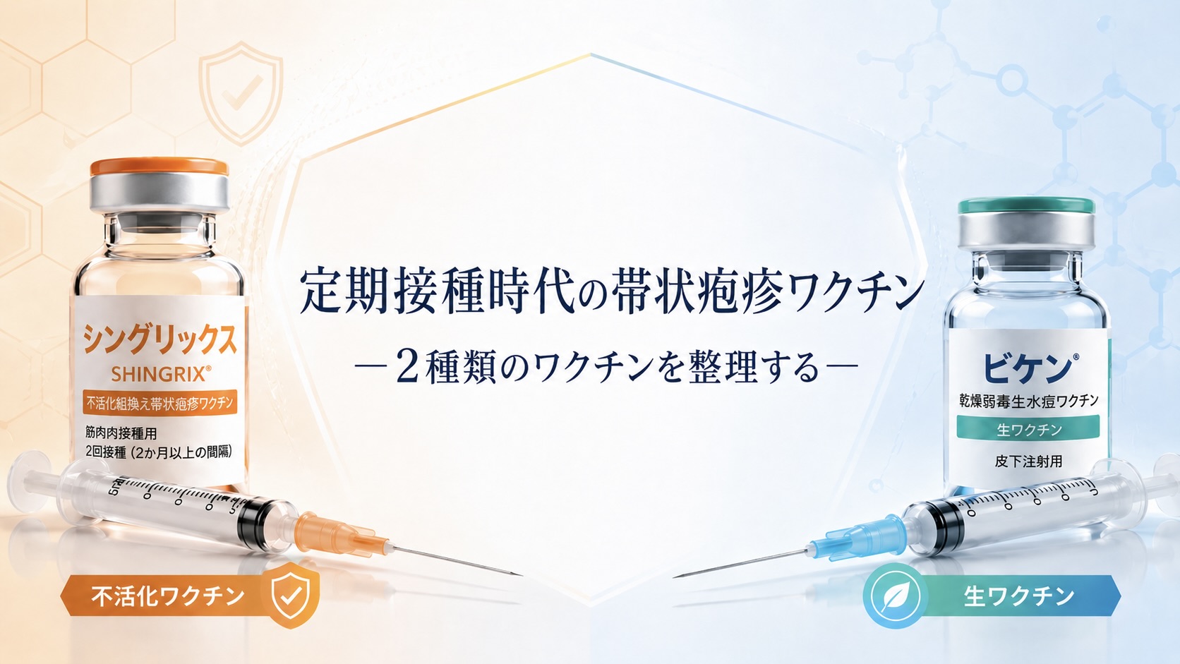 定期接種時代の帯状疱疹ワクチン―2種類のワクチンを整理する―